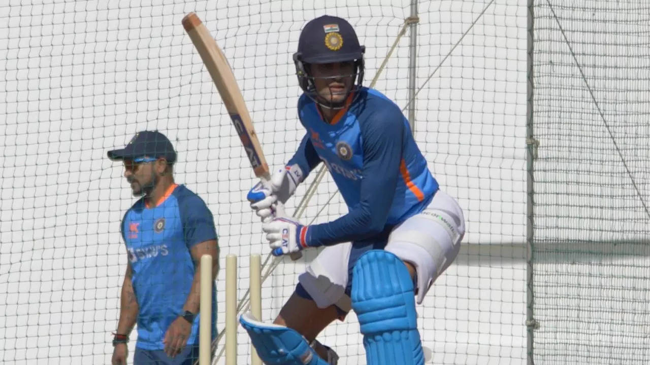 shubman gill nets session