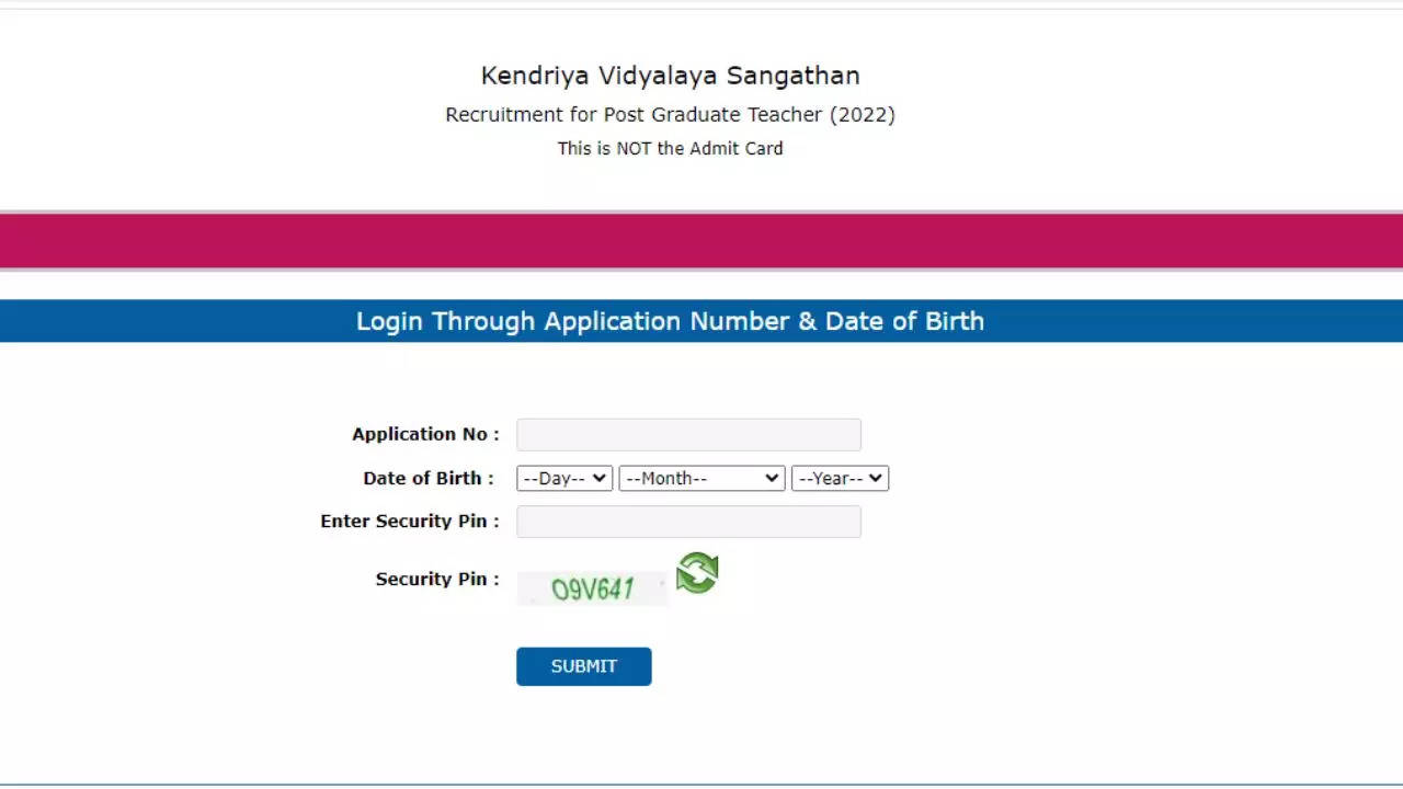 KVS Admit Card 2023