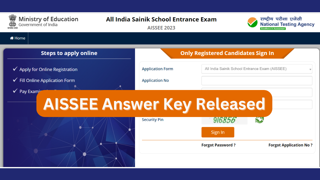 AISSEE Answer Key Released