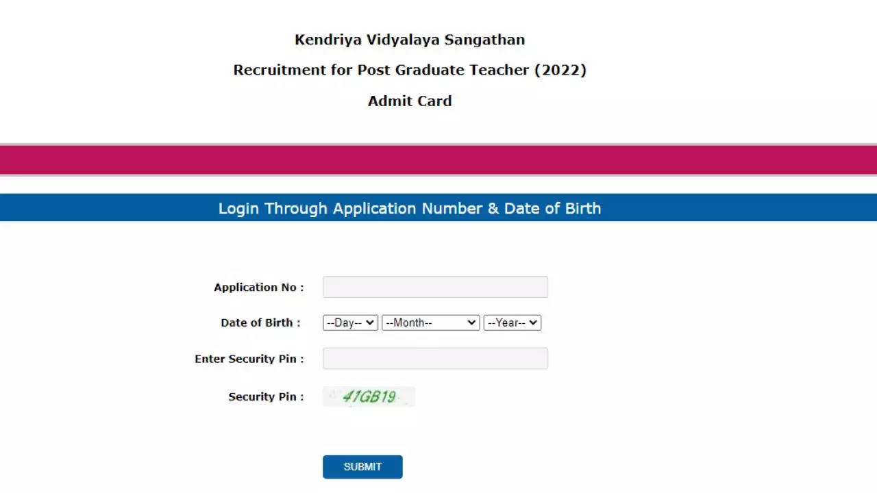 KVS Admit Card 2023