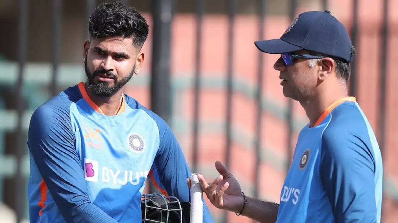 shreyas iyer with rahul dravid