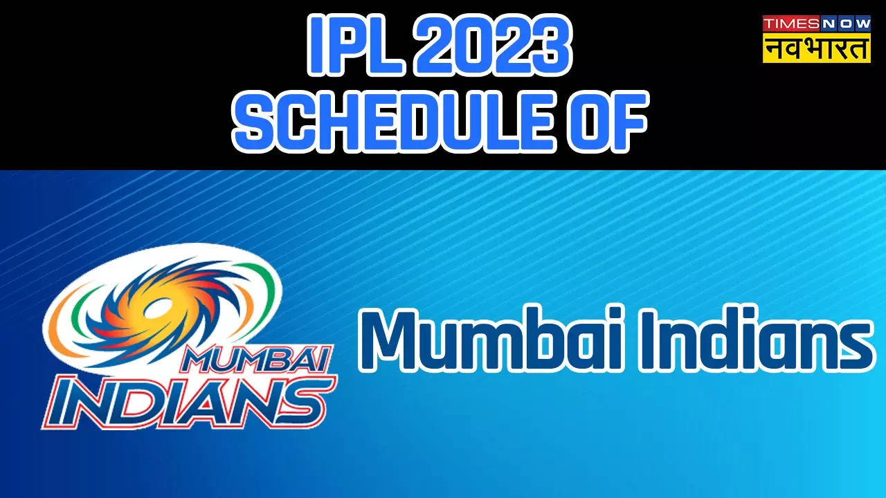 Mumbai Indians MI IPL 2023 Match list