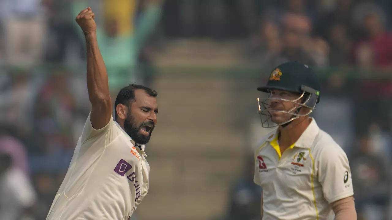 Mohammed Shami Ind Vs Aus 2nd Test Mohammed Shami Stars With Four Wickets On Day 1 Of Delhi