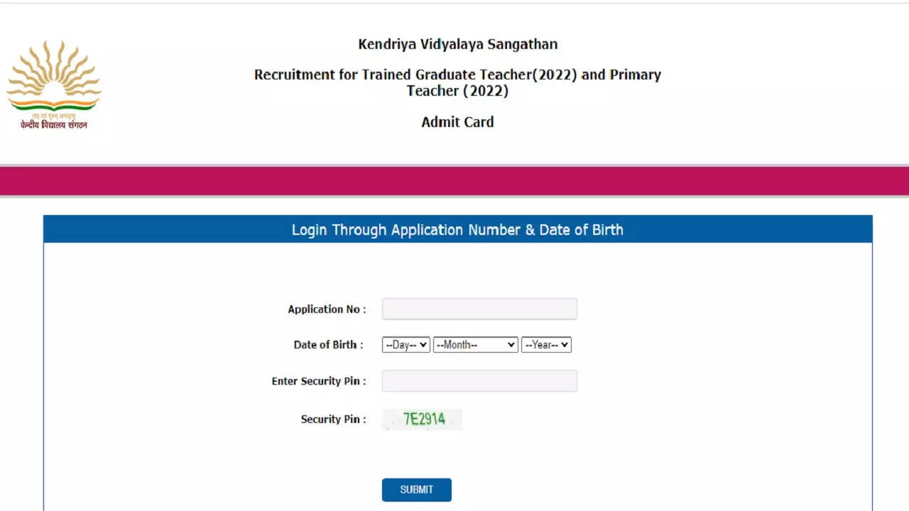 KVS PRT Admit Card 2023