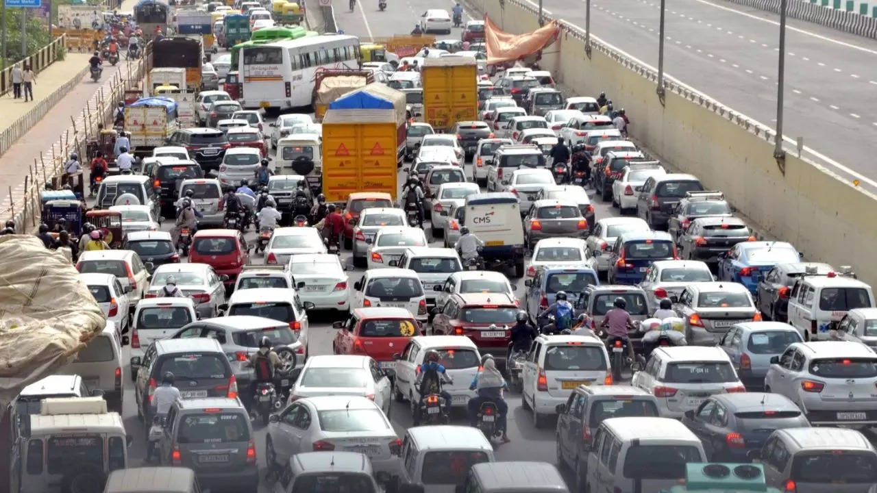 traffic jam in delhi