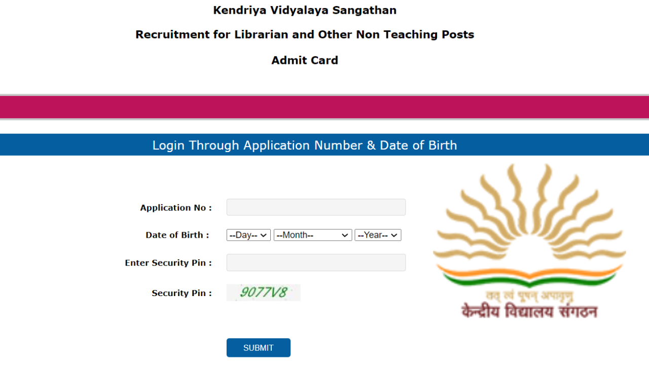 kvs 2022 admit card