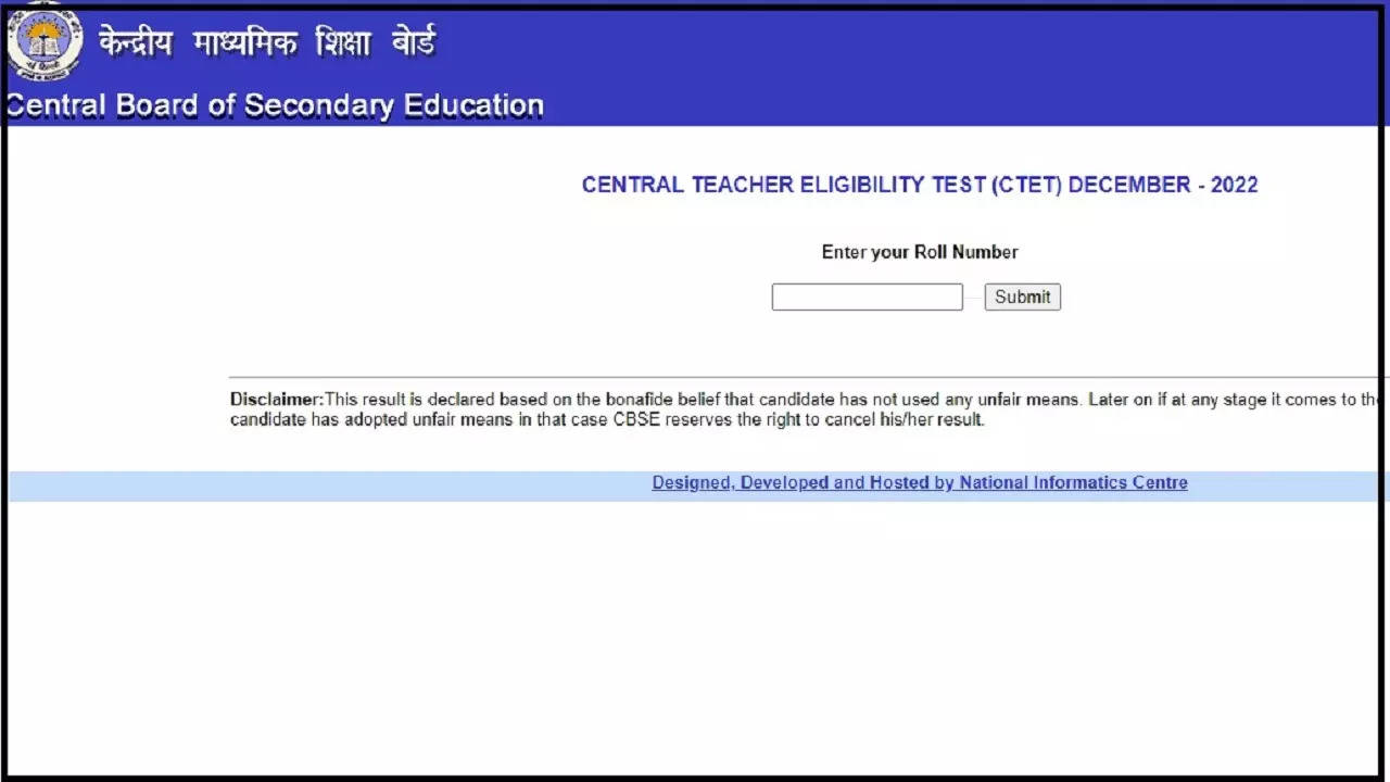 CTET Result Released