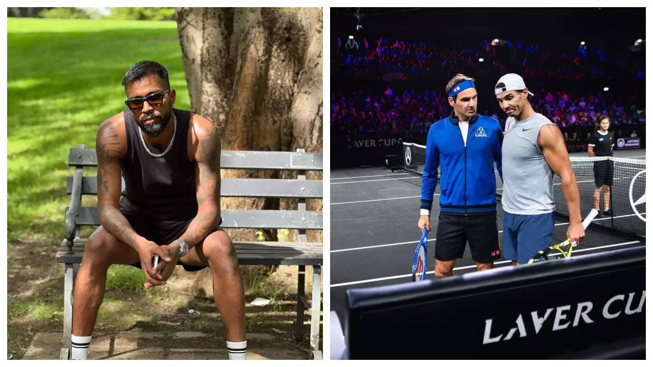 Hardik pandya Roger Federer Rafael Nadal