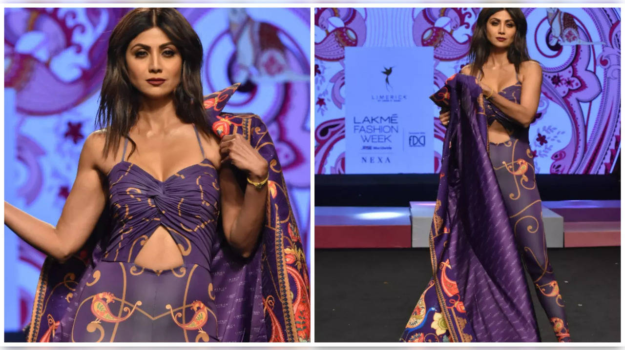 Lakme Fashion Week 2023 Shilpa Shetty ने जंगली बिल्ली बनकर बिखेरे रैंप पर जलवे हुस्न निहारते