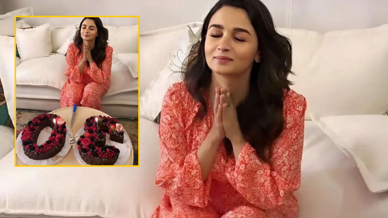 Alia Bhatt के 30वें बर्थडे पर घरवालों ने बनवाया स्पेशल केक, सामने आई FIRST PIC