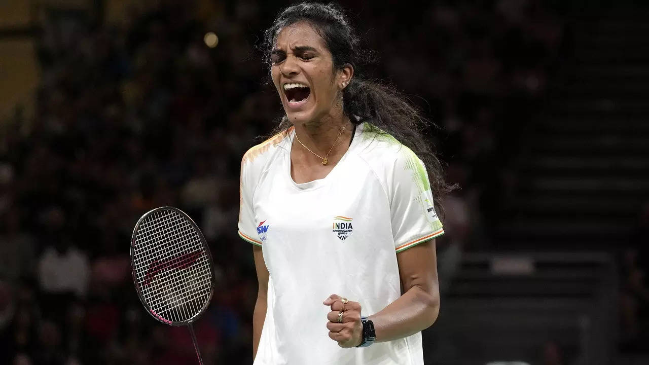 PV Sindhu enters pre quarter finals of swiss open 2023