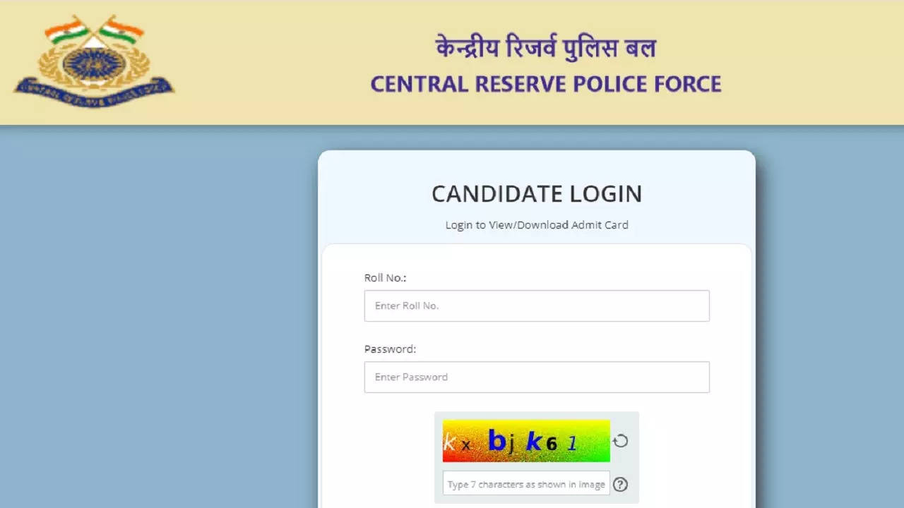 CRPF Admit Card 2023 Released