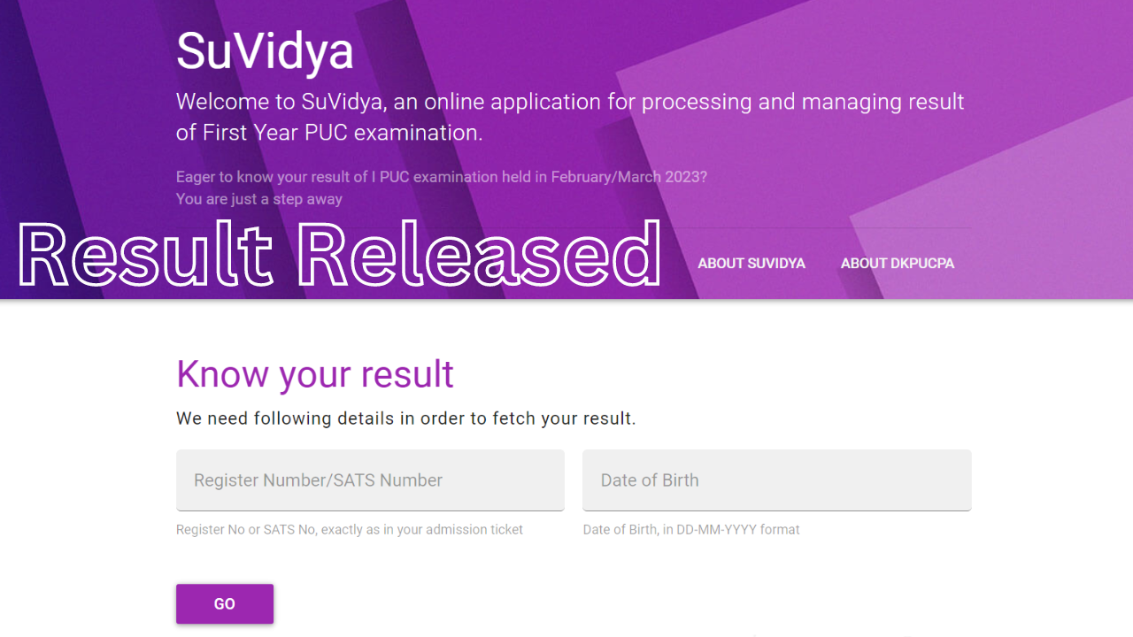 Karnataka 1st PUC Result 2023 Released