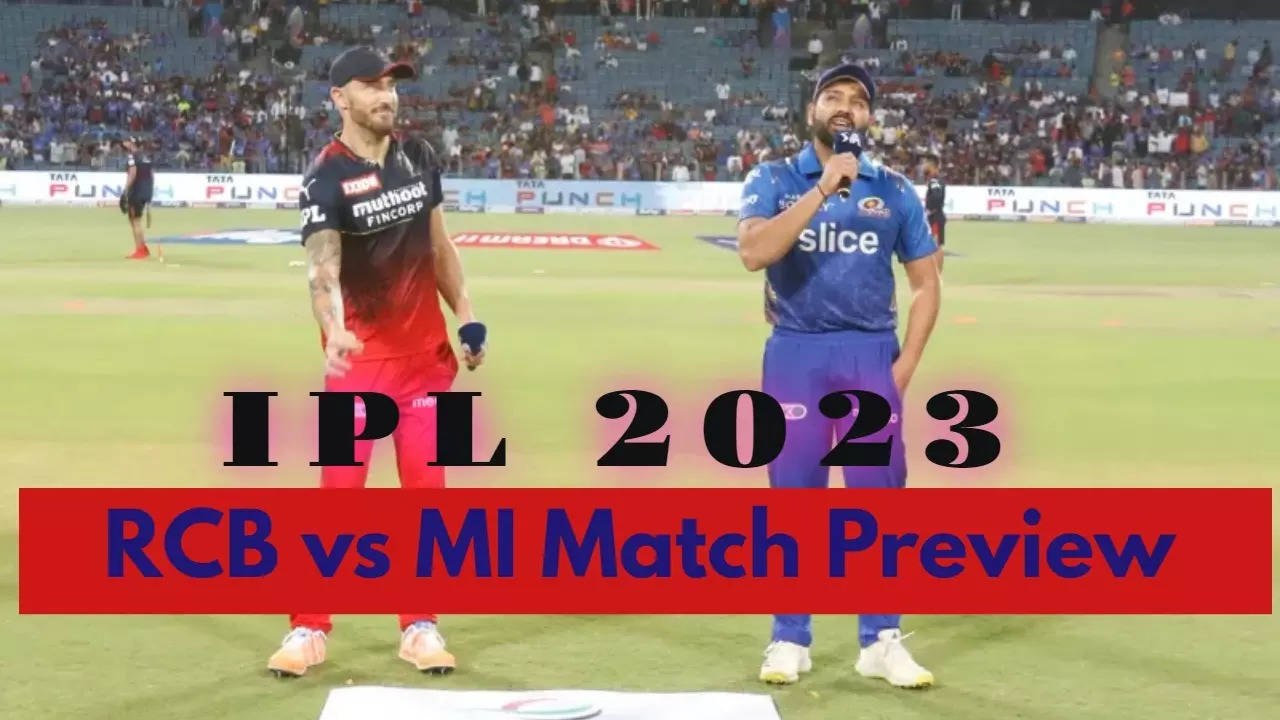 Tata Ipl 2023 Royal Challengers Bangalore Vs Mumbai Indian Match ...