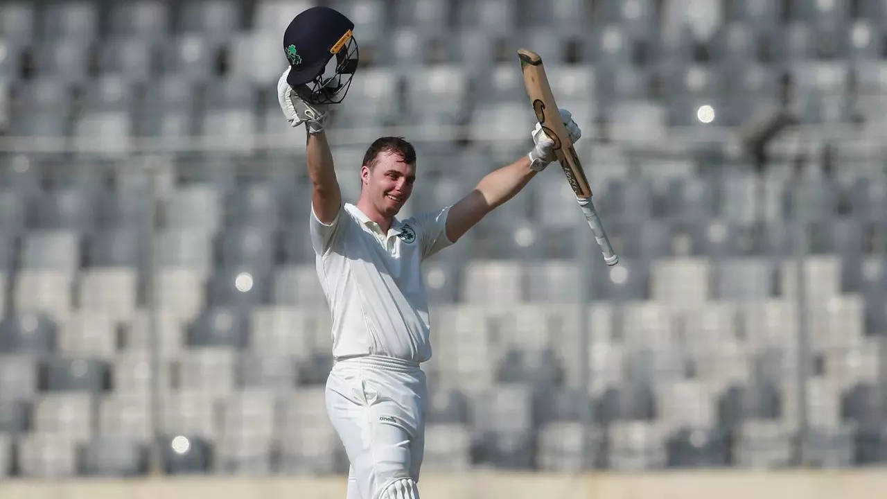 Lorcan Tucker scores century against Bangladesh