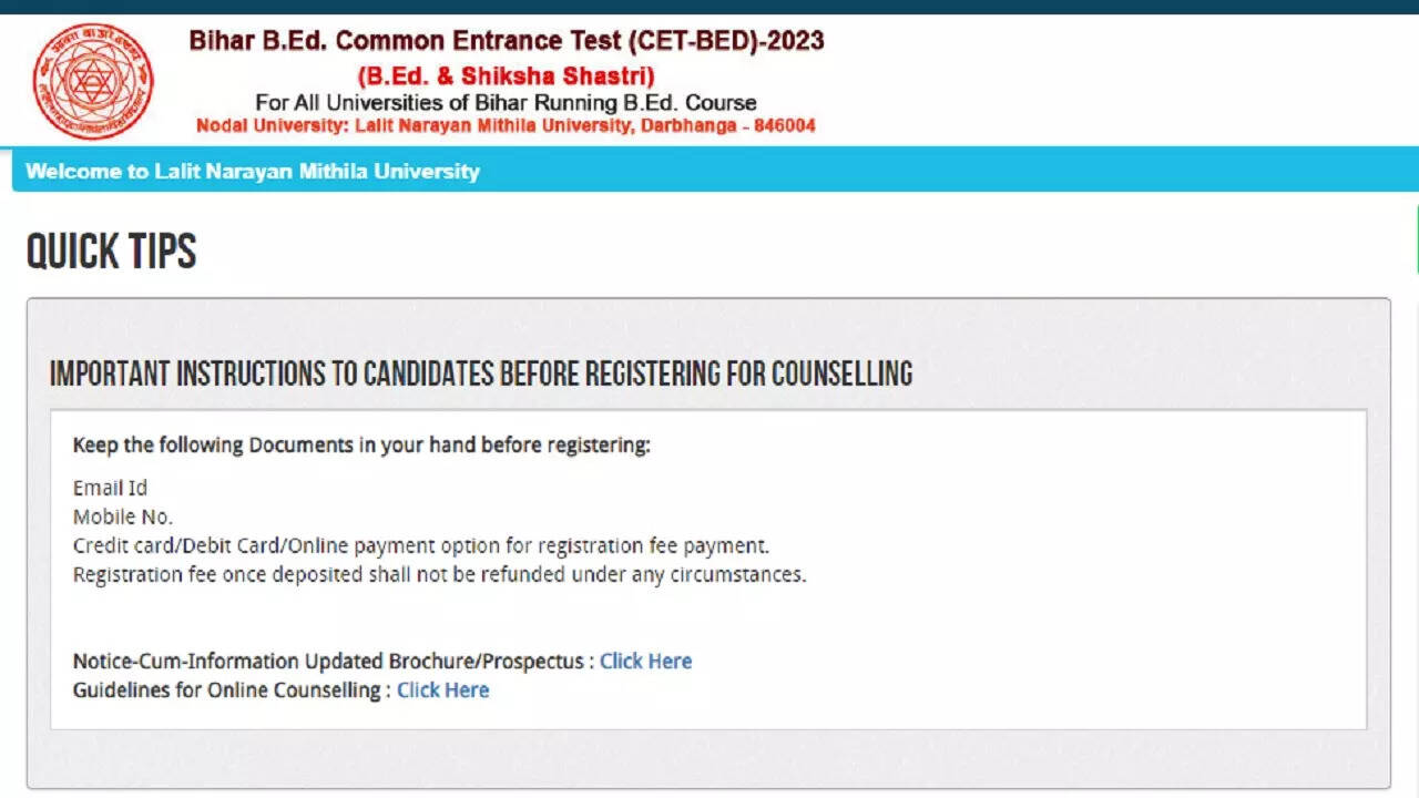 Bihar BEd. cet exam 2023 admit card download direct link check official