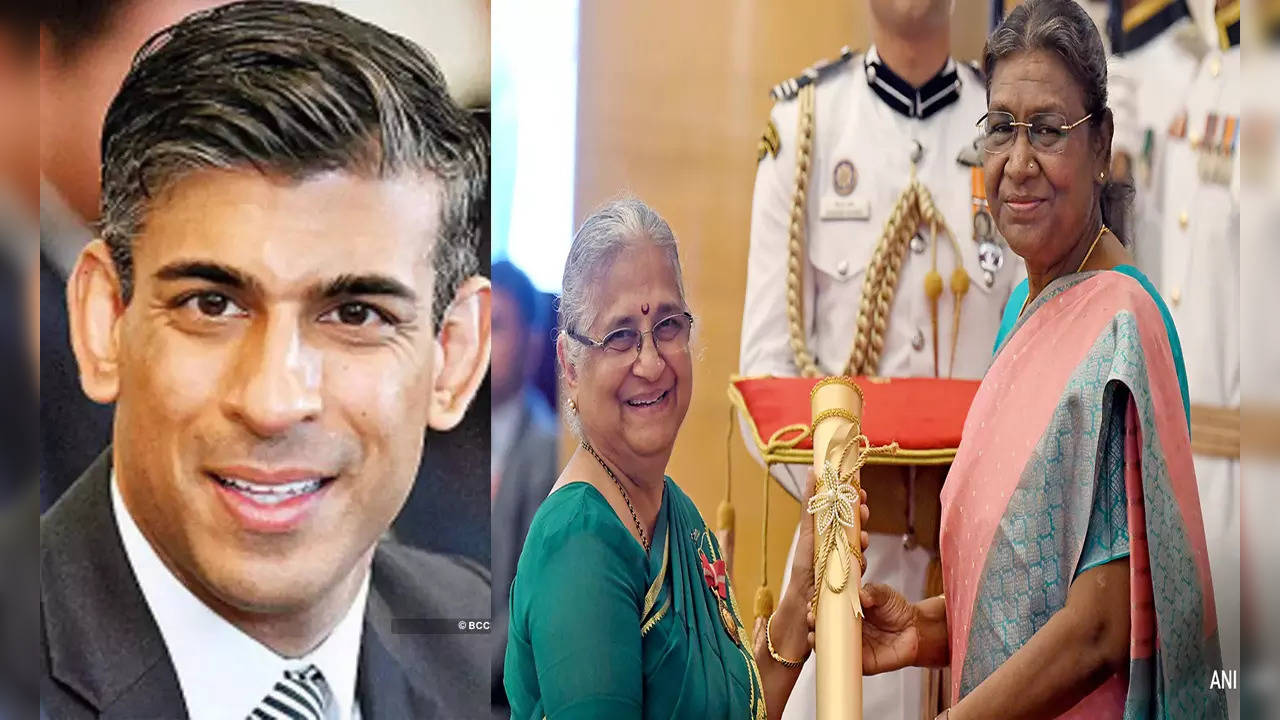 Rishi Sunak reaction on Sudha Murty Padma Bhushan