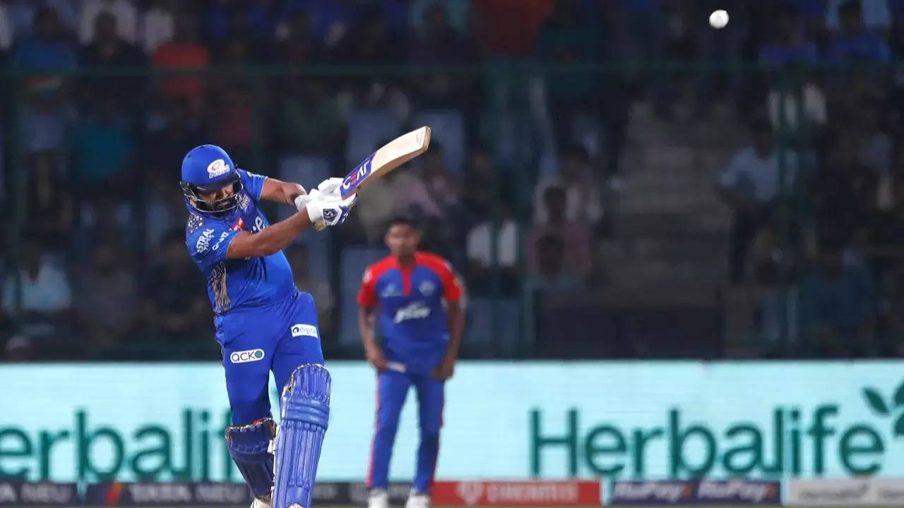 Rohit Sharma scores fifty against Delhi Capitals in IPL 2023