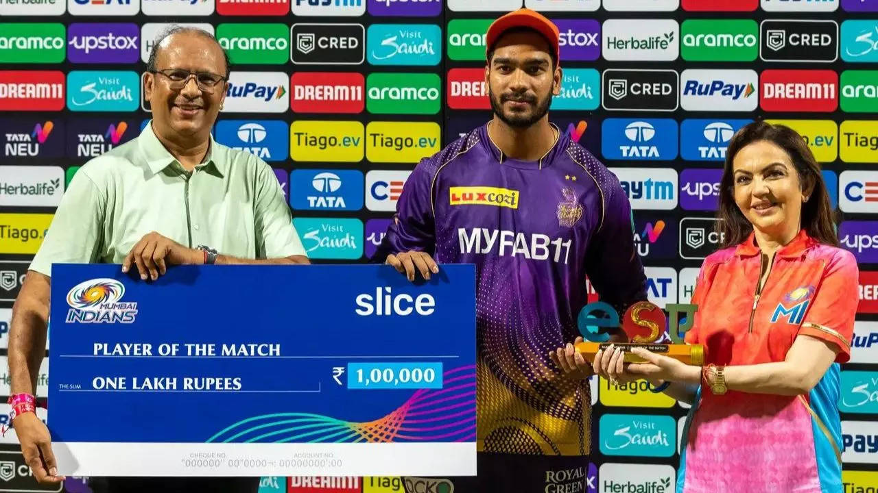 Venkatesh Iyer POTM KKR vs MI