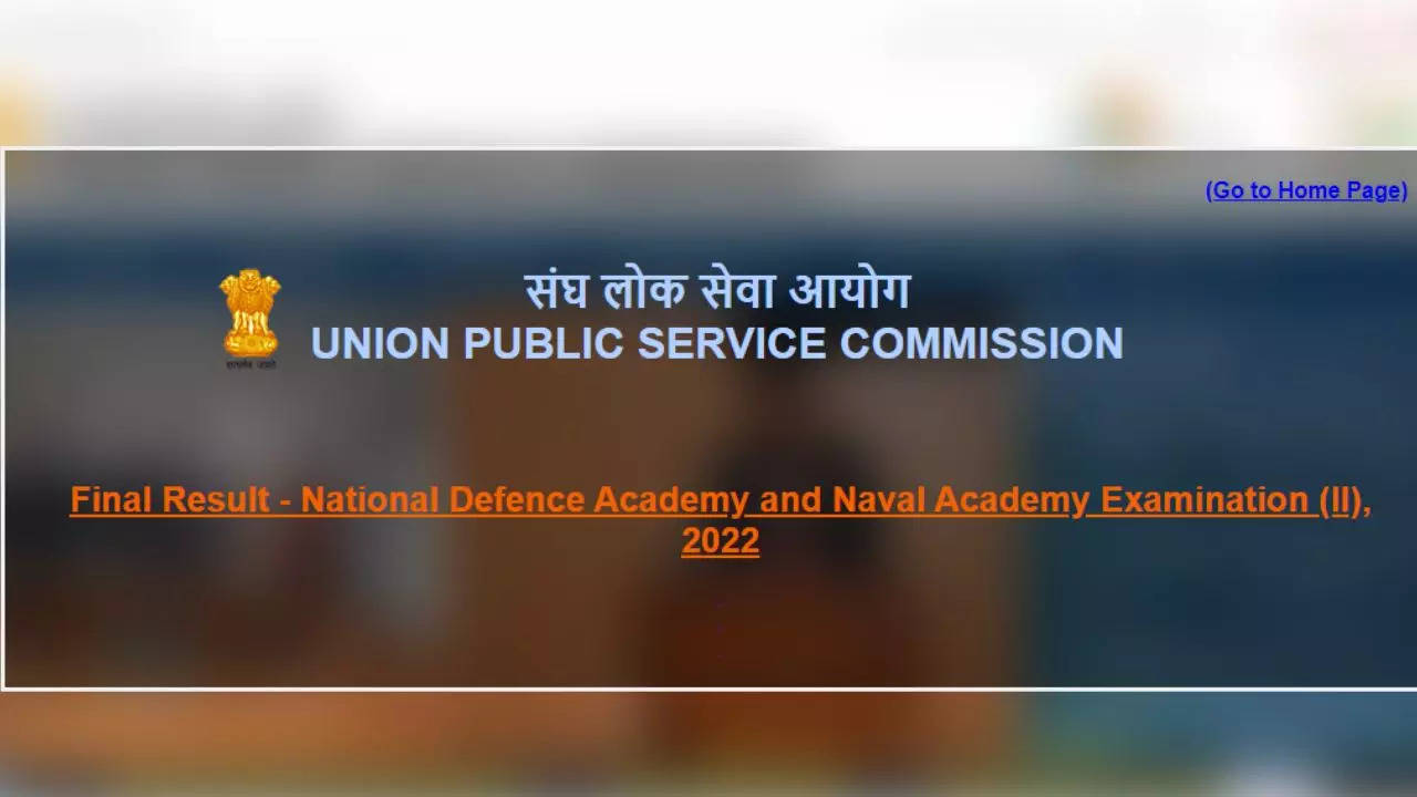 UPSC NDA NA Final Result 2022