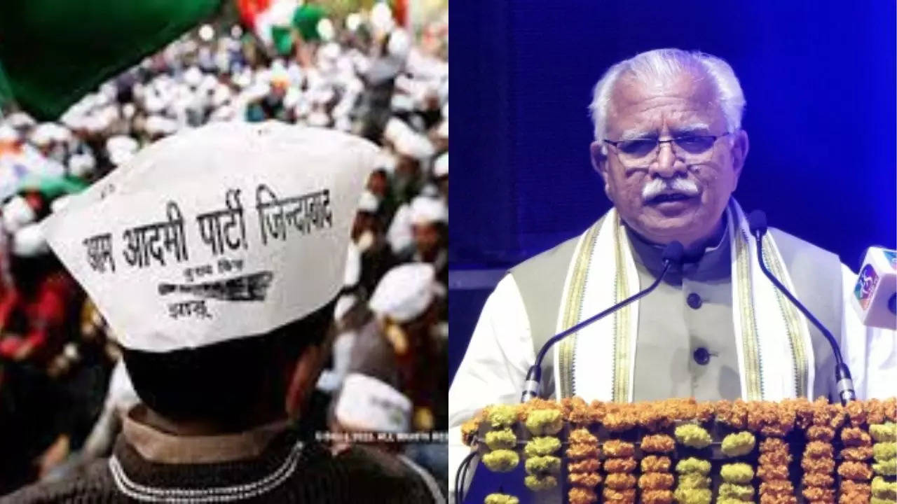 aap, haryana, ml khattar