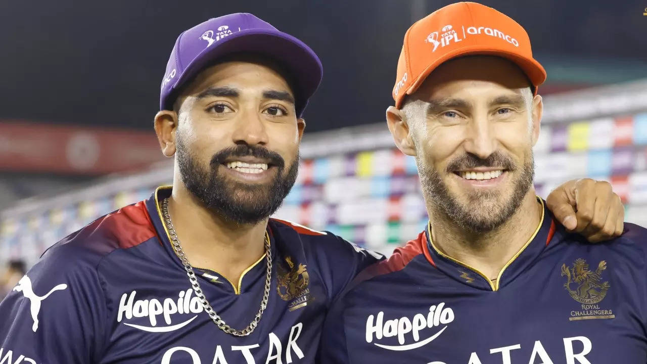 purple cap and orange cap winner md siraj and faf du plessi