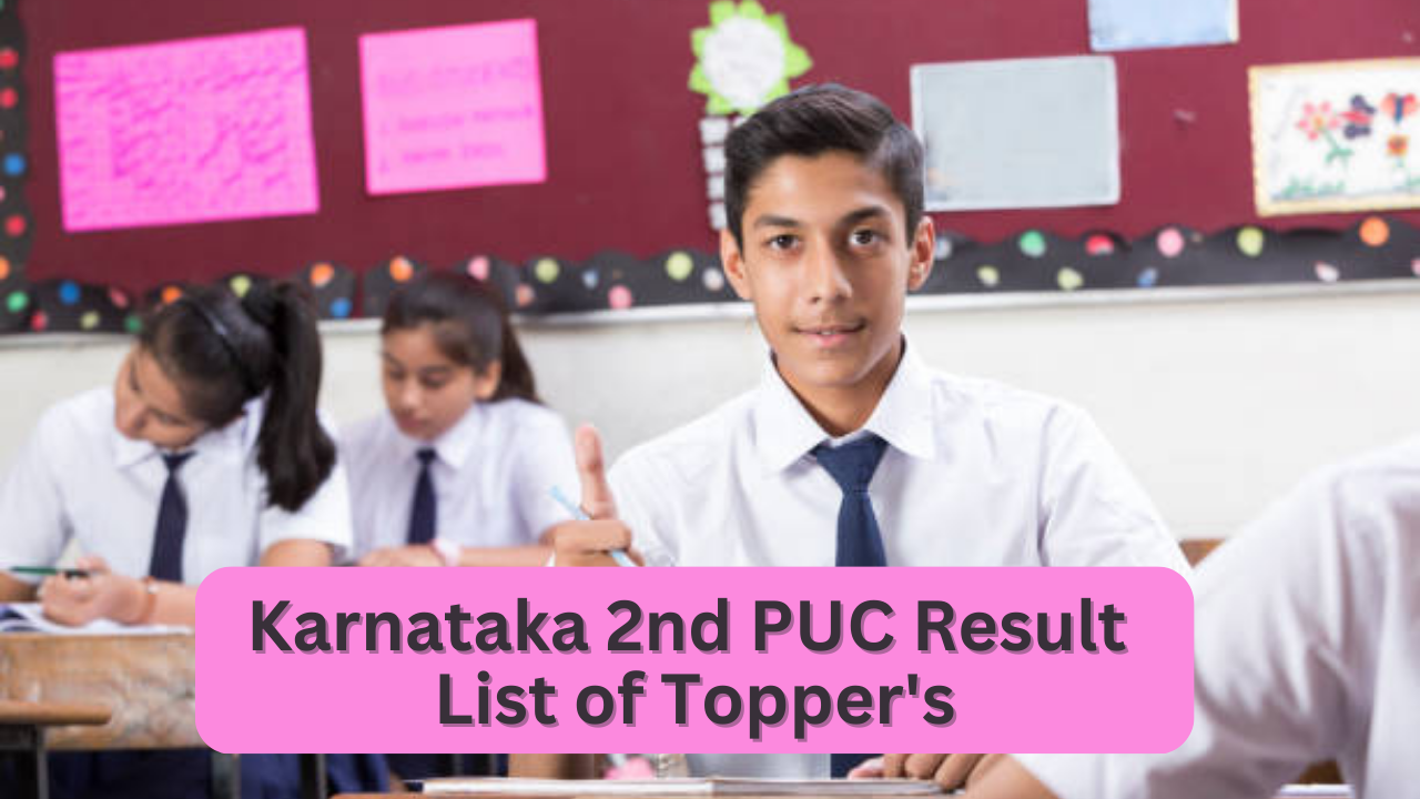 Karnataka 2nd PUC Result 2023 List of Topper's