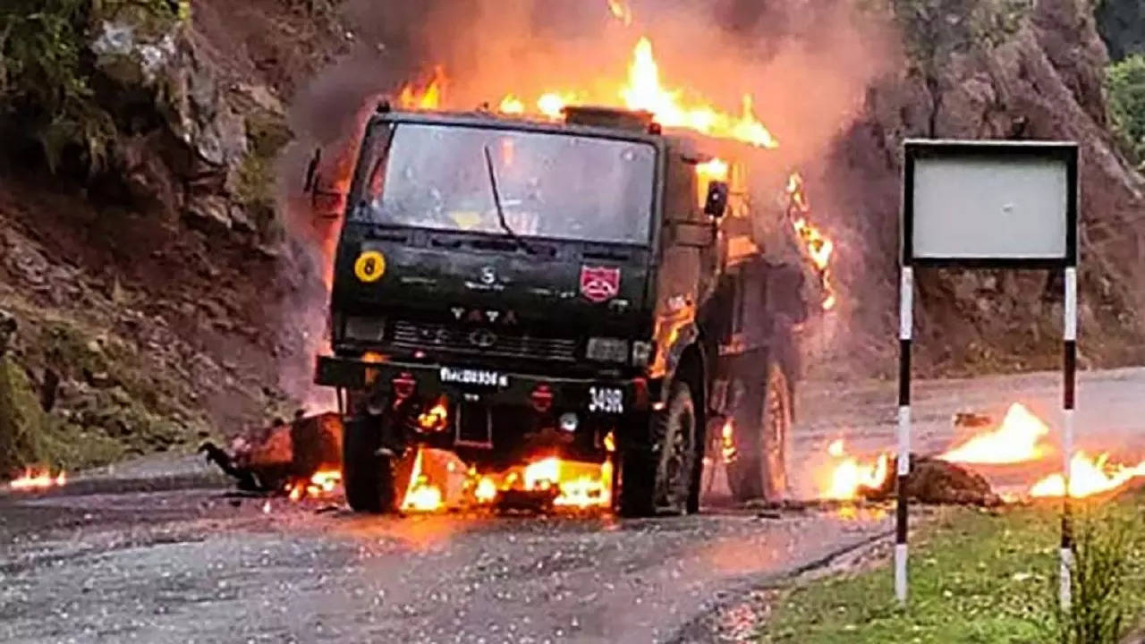 poonch terror attack, Poonch Army Vehicle Attack