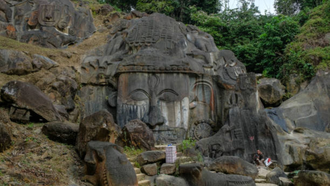 Unakoti Rock Carvings