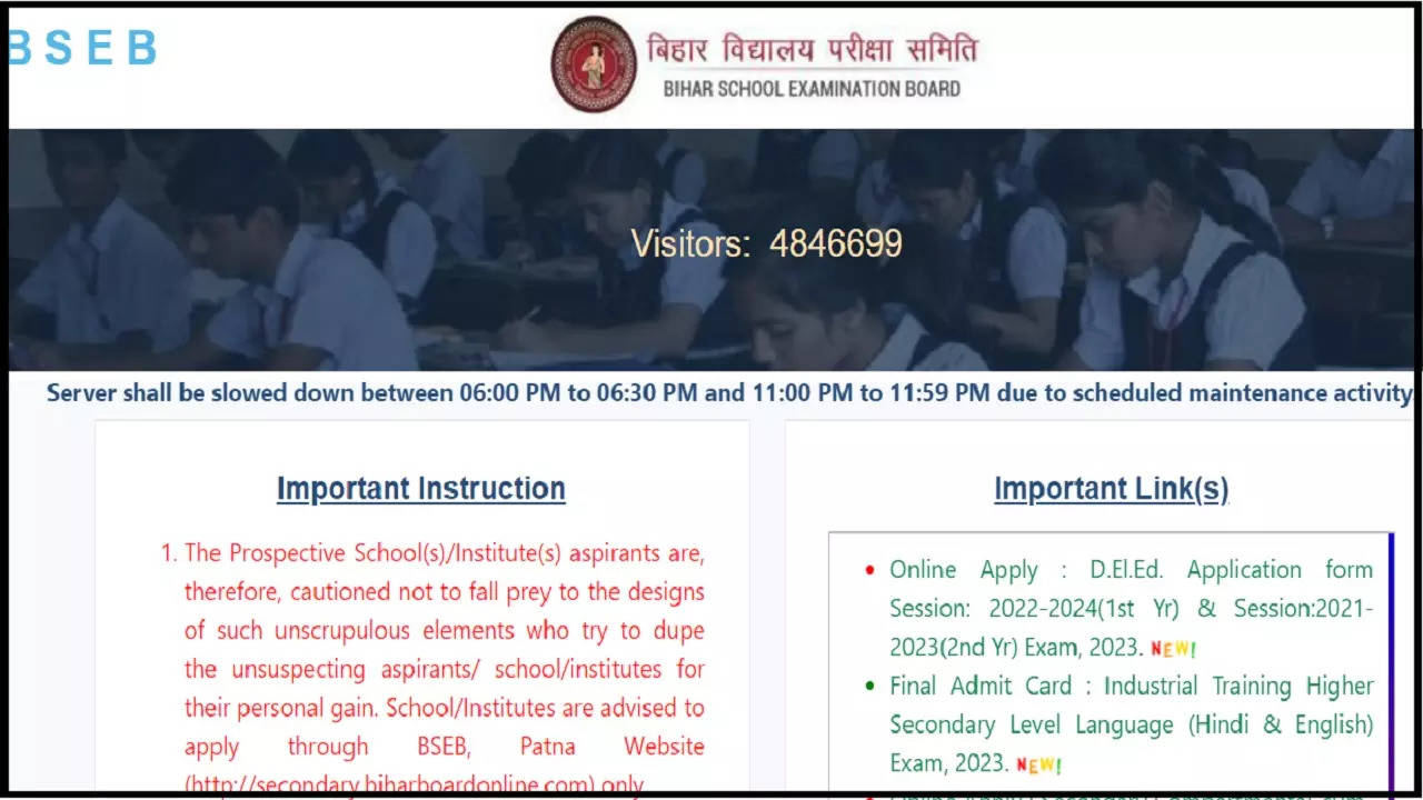 Bihar Board, BSEB DElEd 2023 Registration Last Date