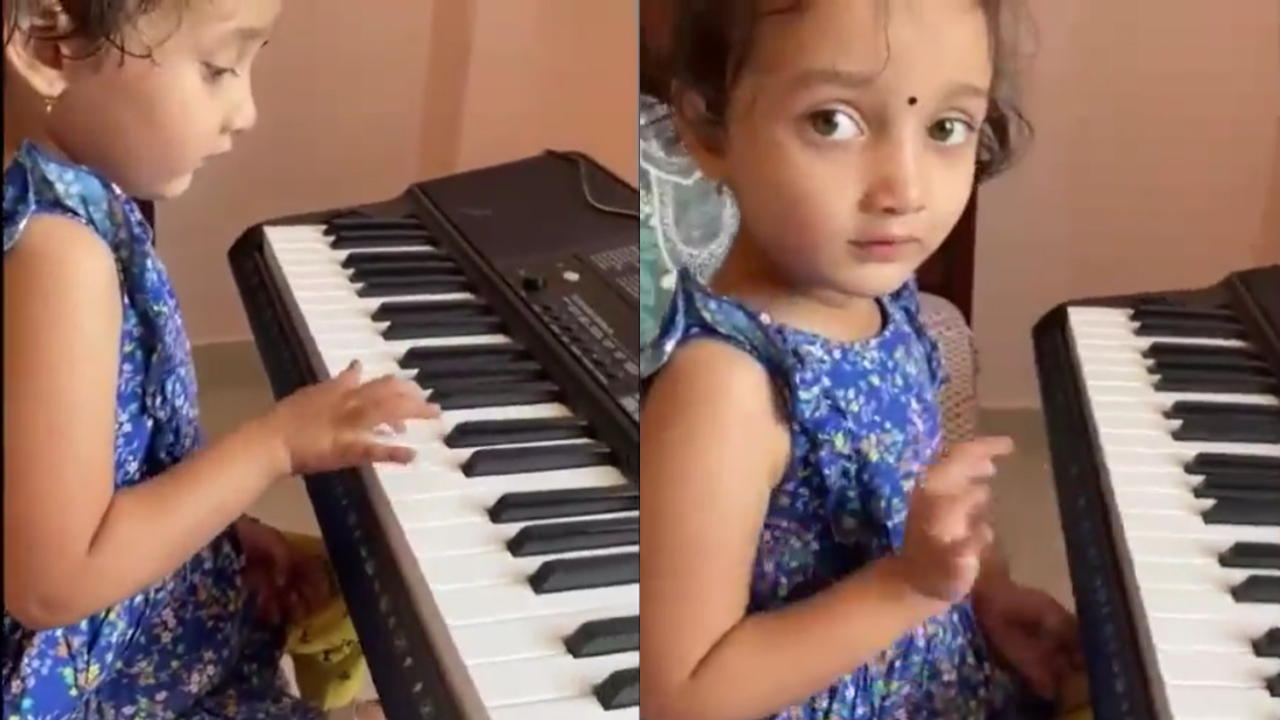 Girl Playing Piano Viral Video