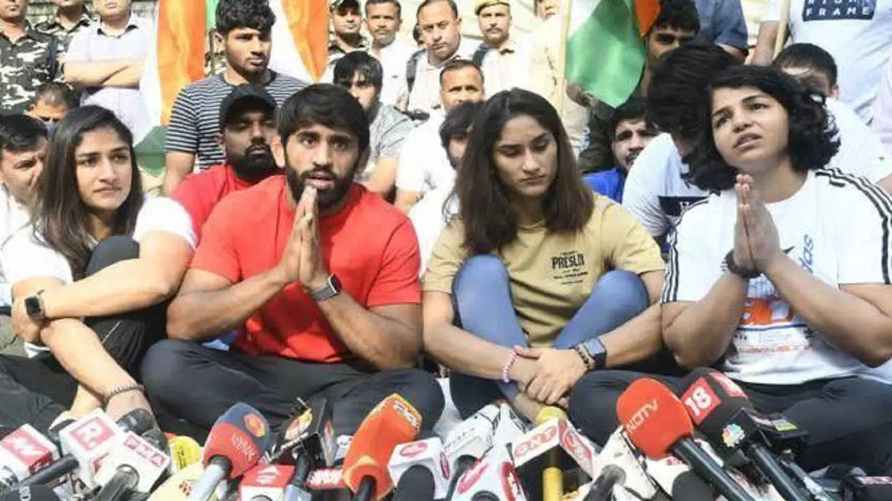 Indian Wrestlers Protest