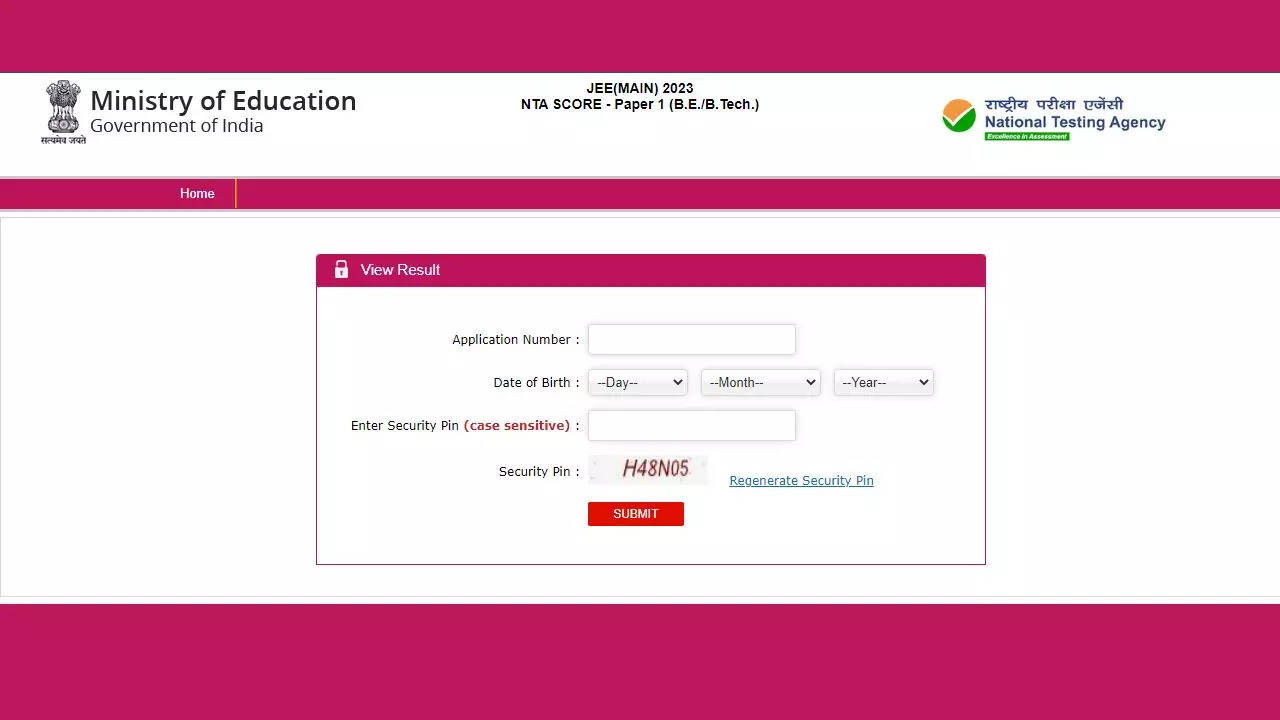 JEE Main Session 2 Result 2023 OUT