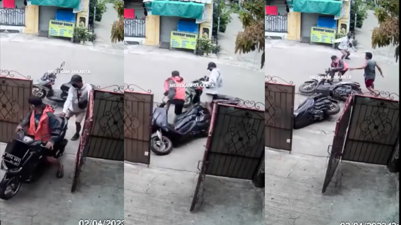 Viral Video of Scooter Robbery