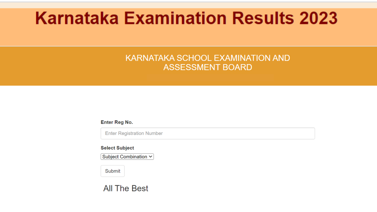 Karnataka SSLC Results 2023