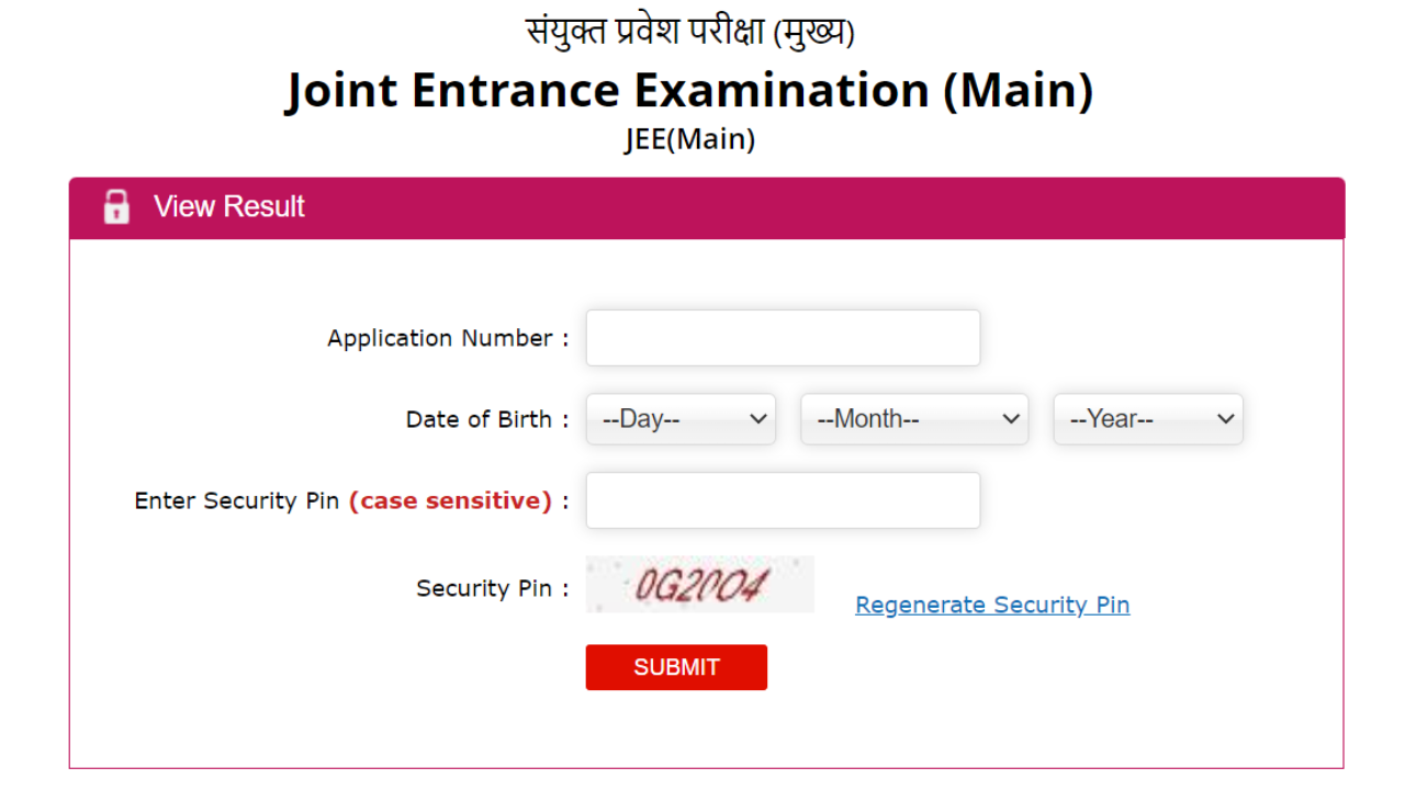 JEE(Main) 2023 Session 2  paper 2 Result