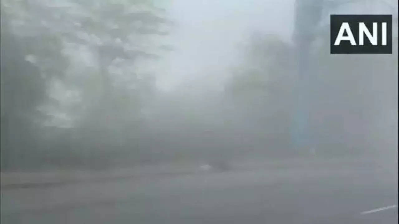 Delhi Weather Thick fog