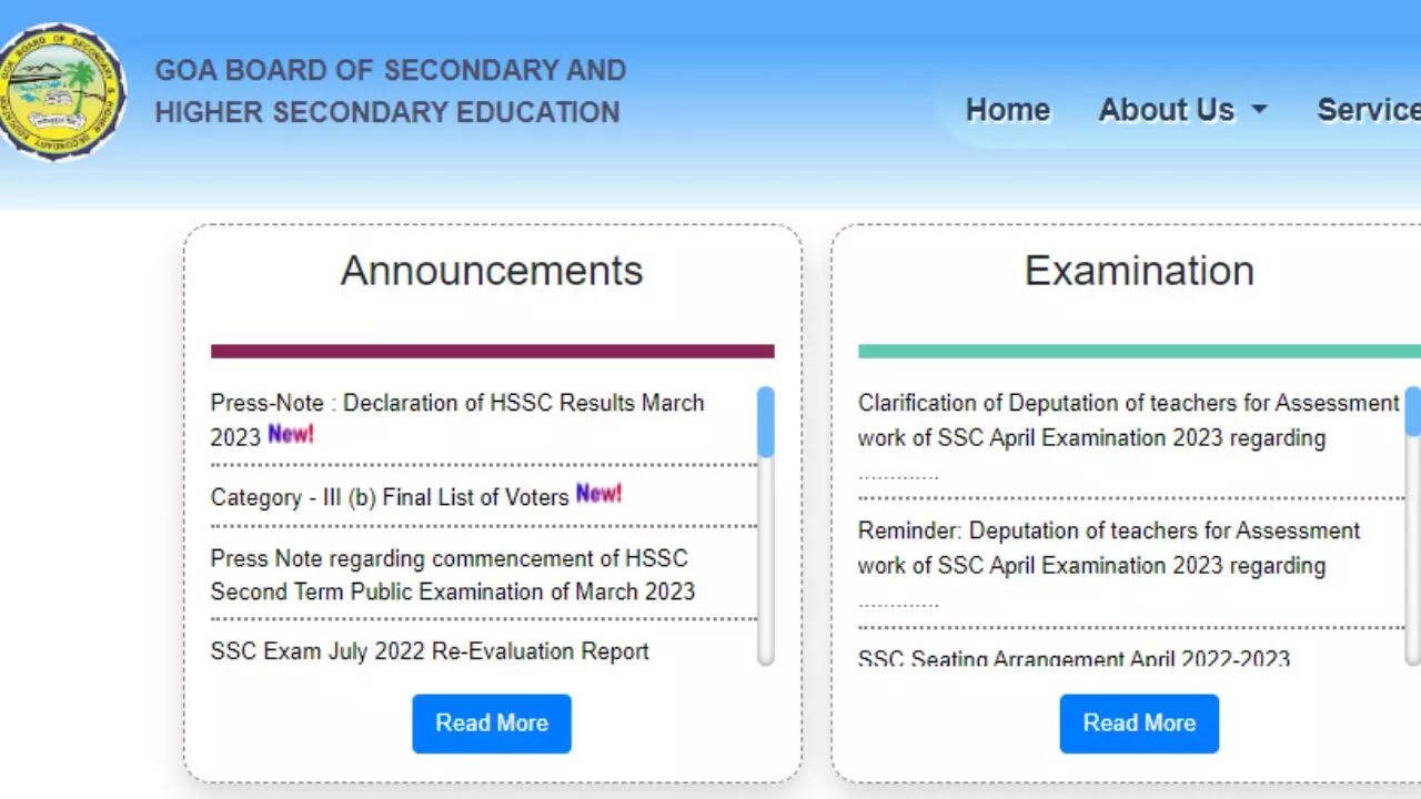 GOA Board 12th Result 2023 